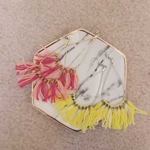 Fringe Hoop Earrings